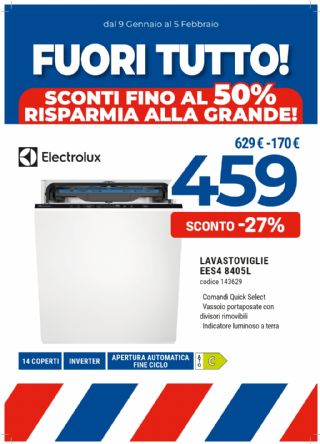 LAVASTOVIGLIE INCASSO ELECTROLUX EES48405L